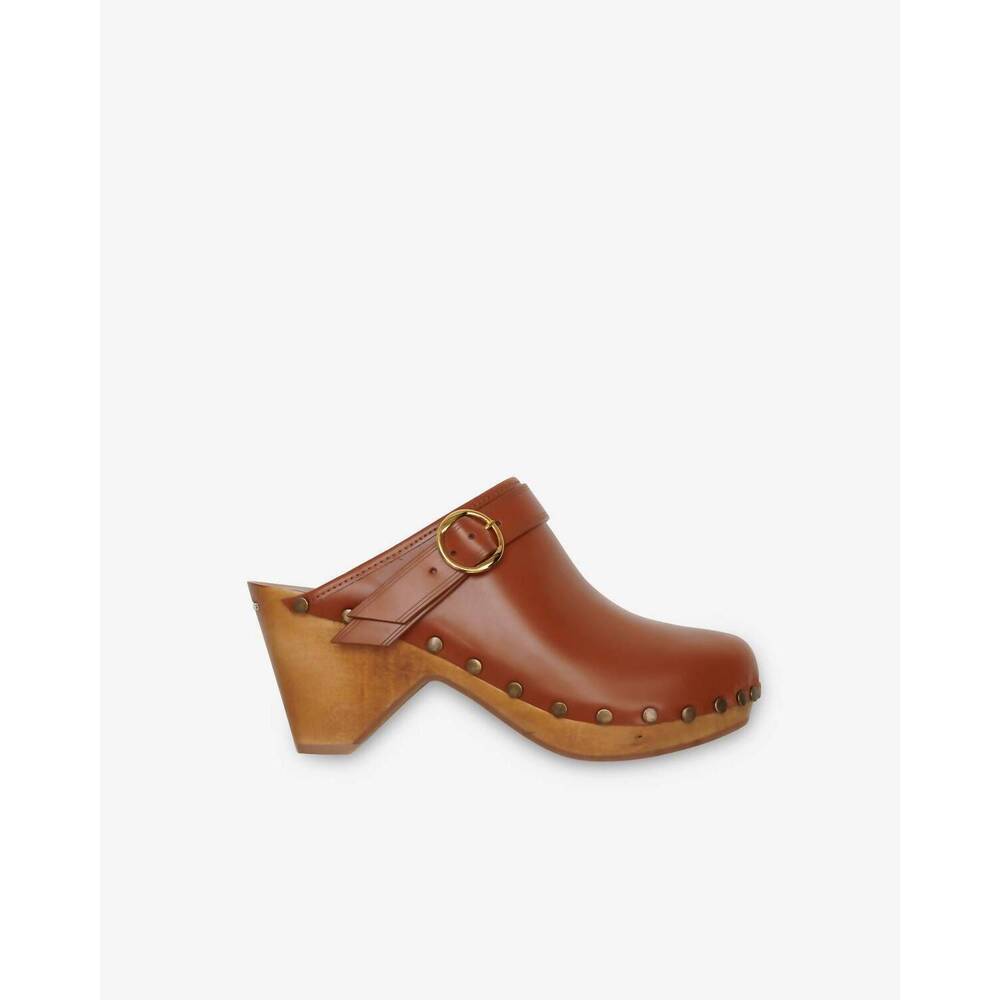 NEW ISABEL MARANT women's titya clog in camel